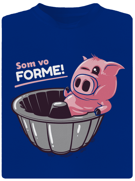 Vo forme pánske športové tričko Royal Blue Mal