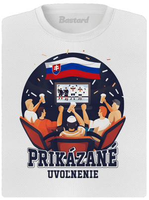 Prikázané uvoľnenie dámske športové tričko White