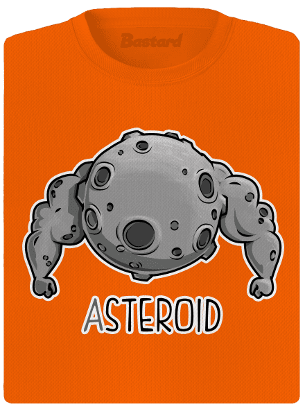 Asteroid dámske športové tričko Neon Orange