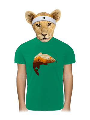 Kapitálny úlovok detské športové tričko Kelly Green Mal