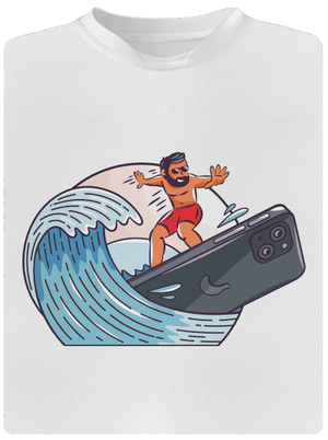 Som surfer detské športové tričko White