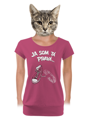 Hľadám tú pravú dámske tričko s lemom Magenta