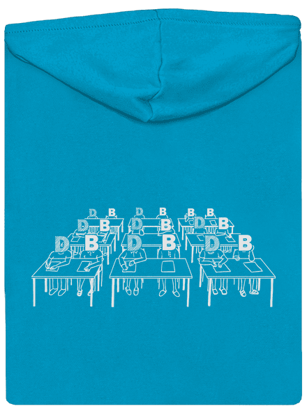 Cimrman: Debil, blbeček dámska mikina na zips Blue Atol