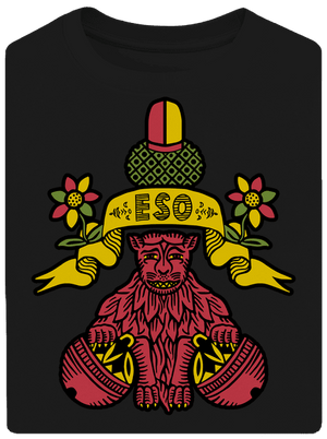 Guľové eso unisex tričko oversized Black