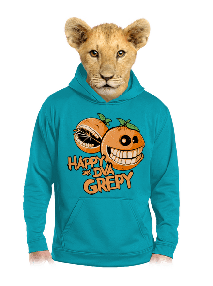 Happy grepy detská mikina klokanka Hawaiian Blue
