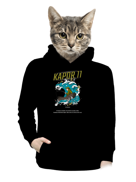 Kapor 11 dámska mikina klokanka Black