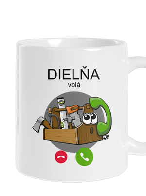 Dielňa volá klasický hrnček White