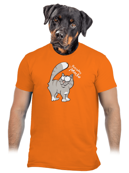 Macko a Micka pánske tričko Orange