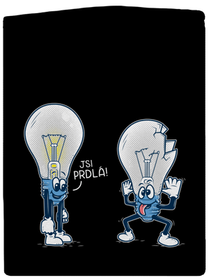 Prdlá pánska mikina na zips Black