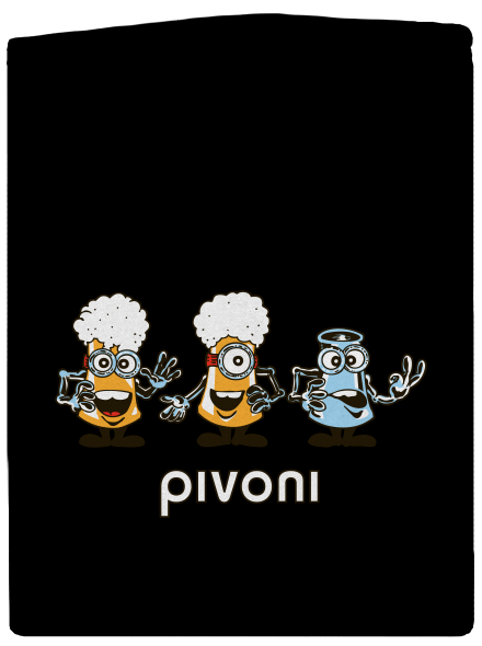 Pivoni pánska mikina na zips Black