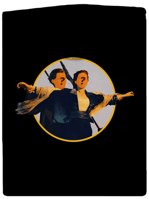 Titanic pánska mikina na zips Black