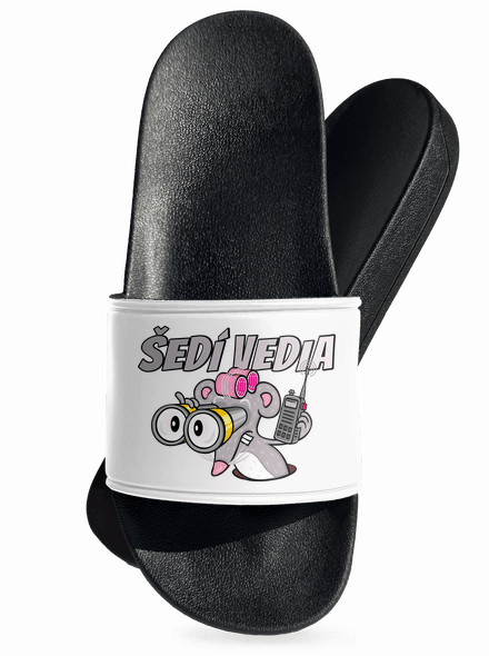 Šedí vedia - myš šľapky White