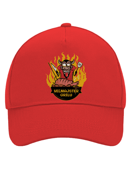 Veľmajster grilu šiltovka baseballka Classic Red