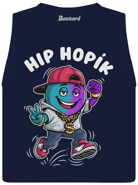 Hip Hopík dámske tielko voľné Navy