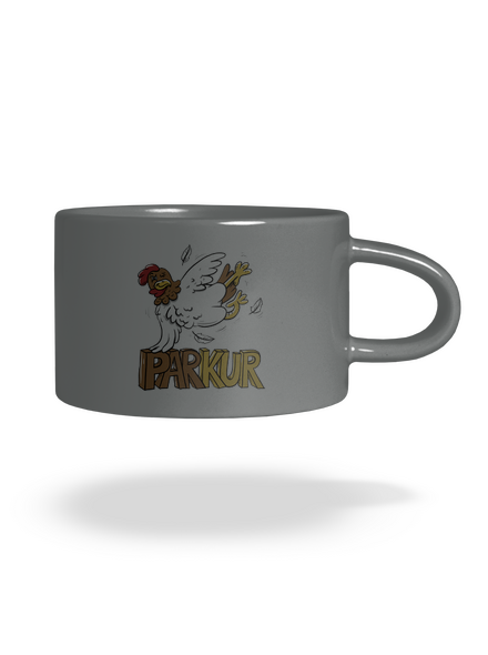 Parkur hrnček makronka Grey Macaron