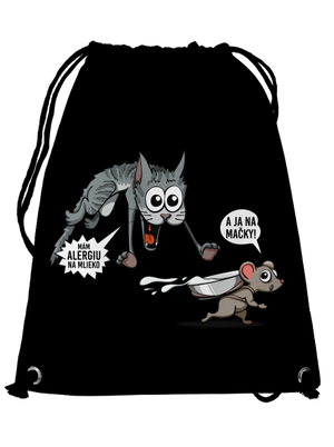 Alergická mačka a myš vak Black