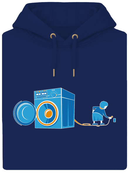 Práčka unisex mikina premium Navy