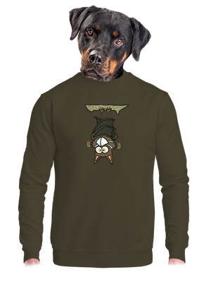 Nanopier unisex mikina bez kapucne Urban Khaki