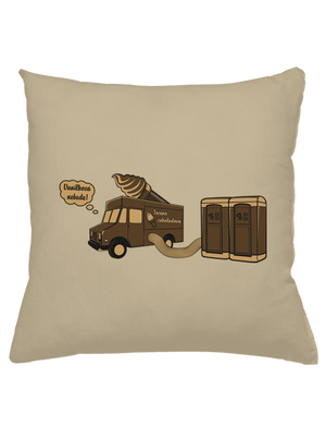 Točená čokoládová vankúš Beige