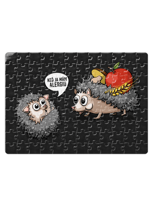 Alergický ježko puzzle White