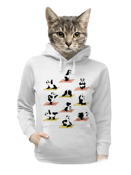 Pandia jóga dámska mikina klokanka White