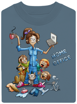 Mamičky home office unisex mikina bez kapucne Nordic Blue