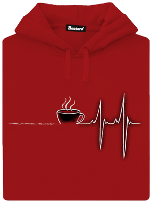 Coffee help dámska mikina klokanka Red Mal