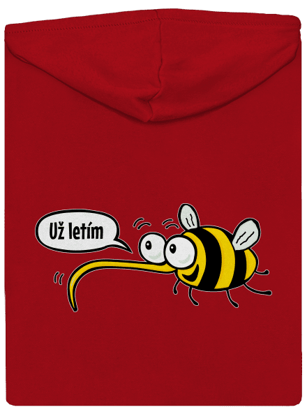 Chcem už len teba pánska mikina na zips Red