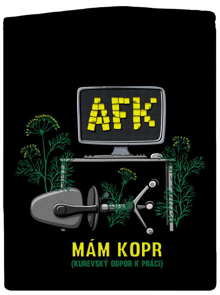 Mám kopr dámska mikina na zips Black