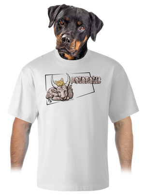 Mačací horoskop: Kozorožec unisex tričko oversized White