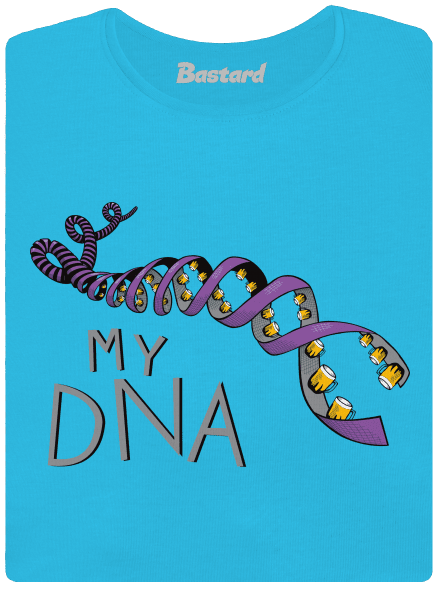 My DNA dámske tričko s lemom Blue Atol