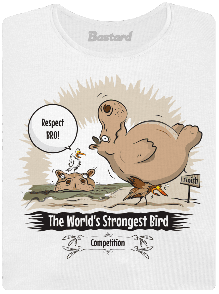 Strongest bird dámske tričko prémium White