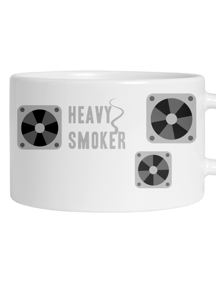Heavy smoker hrnček makronka White