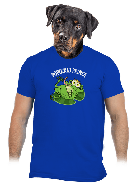 Pobozkaj princeznú a princa pánske tričko Royal Blue