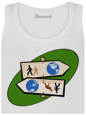 Diaľkový pochod dámske tielko klasické White