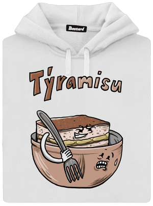 Týramisu dámska mikina klokanka White