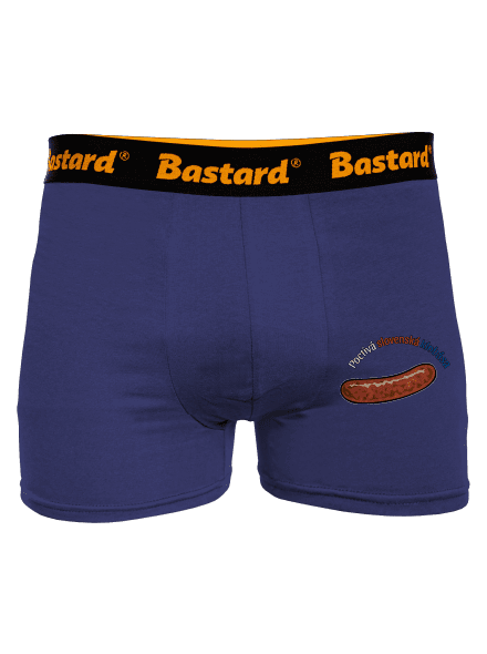 Poctivá buchta a klobása boxerky Blue Navy