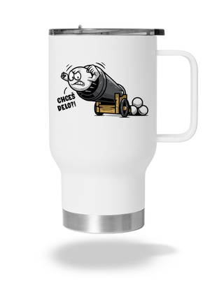 Chceš delo? termohrnček White