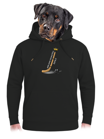 Kráľ zahnutých čepelí - hokej unisex mikina premium Dark Black
