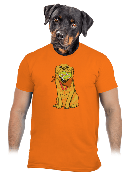 Zlatý retriever pánske tričko Orange
