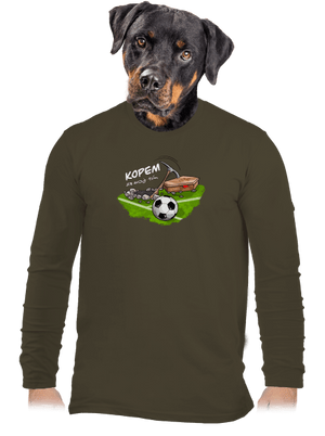 Kopem za svoj tím pánske dlhý rukáv Urban Khaki