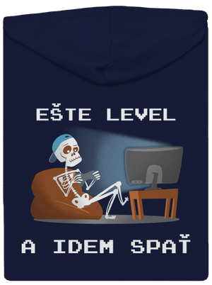 Ešte level pánska mikina na zips Navy