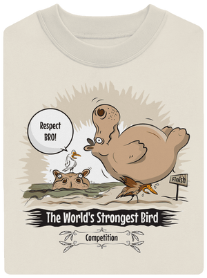 Strongest bird unisex mikina bez kapucne Off White