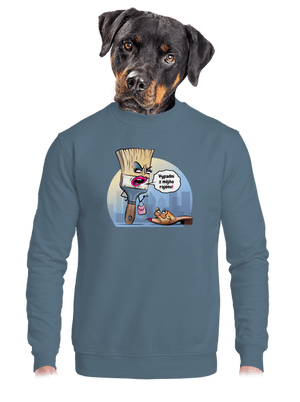 unisex mikina bez kapucne