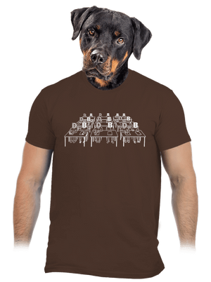 Cimrman: Debil, blbeček pánske tričko Brown