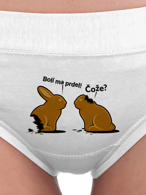 Bolí ma prdel dámske nohavičky White