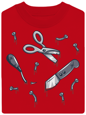 Halloween náradie unisex mikina bez kapucne Red