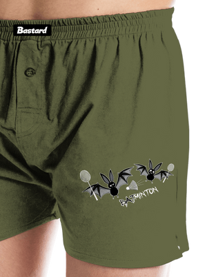 Batminton pánske trenky Khaki