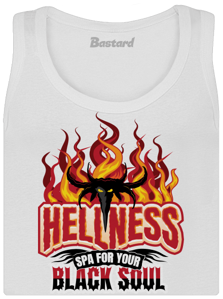Hellness dámske tielko klasické White