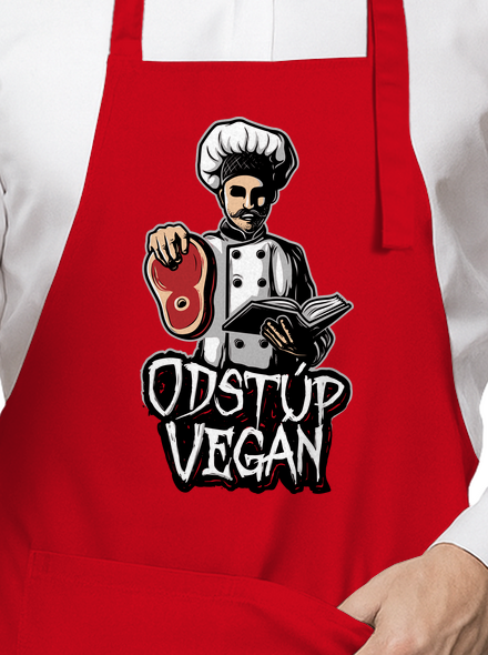 Odstup vegane zástera Red